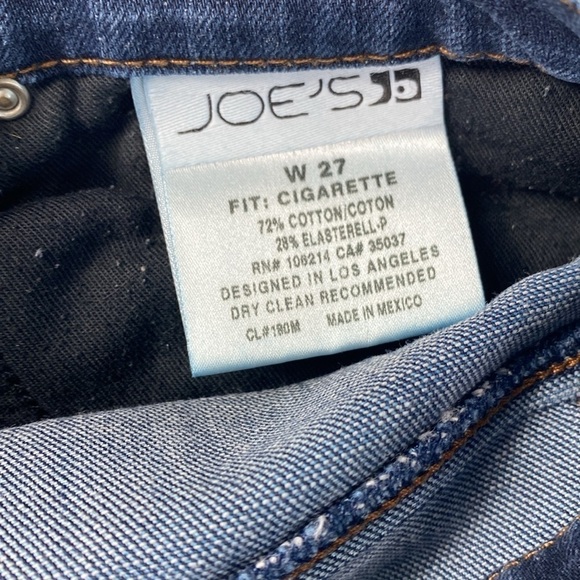 Joe’s jeans cigarette fit darker wash size 27 low to mid rise - Picture 4 of 6